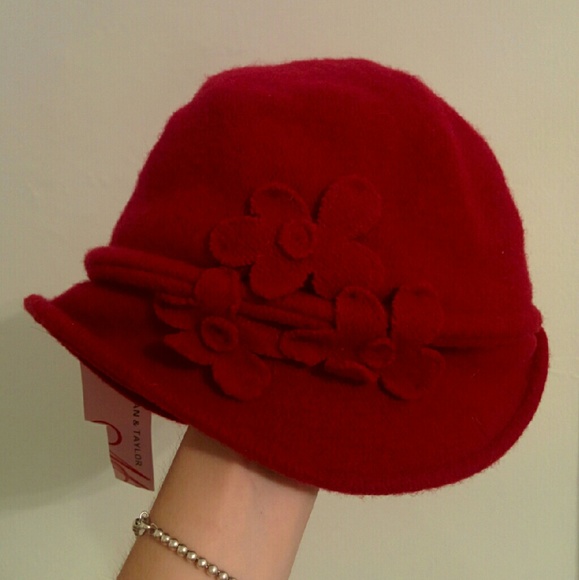Red wool hat