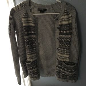 •Eddie Bauer• Knit warm wool print sweater