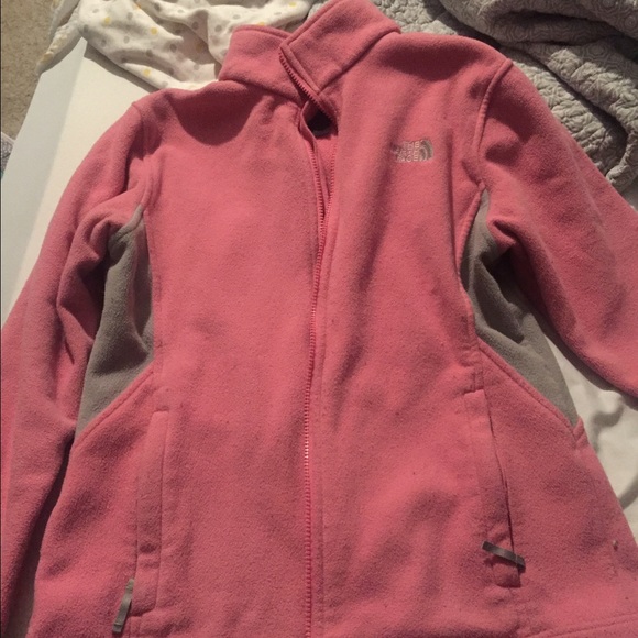 Pink north face jacket