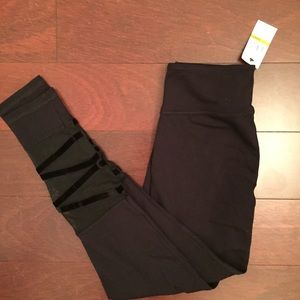 Peony & Me leggings with lace up/mesh details