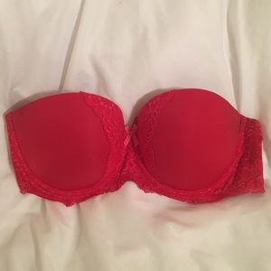 Victoria's Secret Red lace Multiway Bra