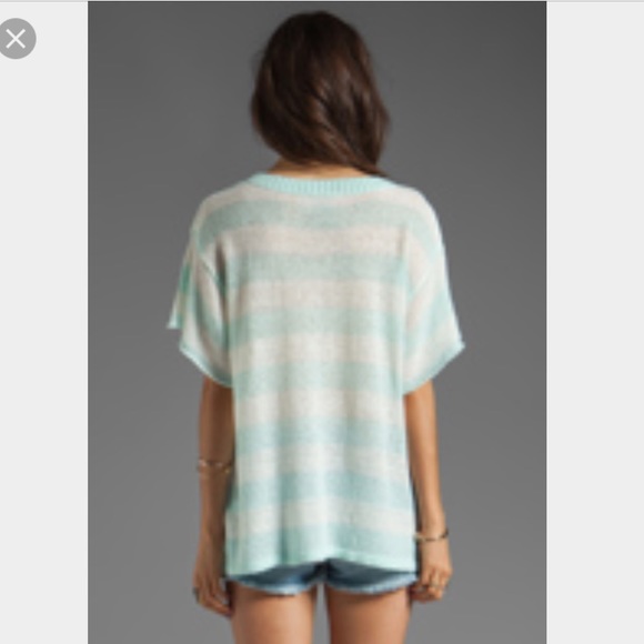 Wildfox WHITE LABEL striped sweater w/large heart! - Picture 4 of 4