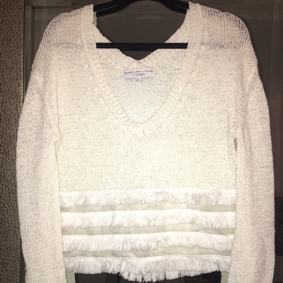 Derek Lam 10 Crosby ruffle sweater size L