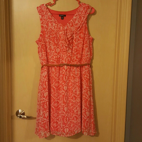 Vibrant Ruffle Top Dress