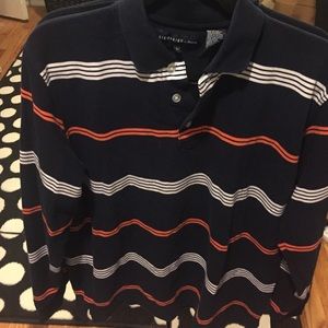 Large long sleeved men's polo