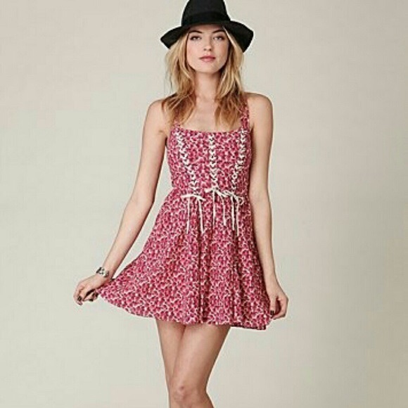 Free People Desert Rose Corset Dress