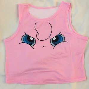 Angry jigglypuff crop top so cute!