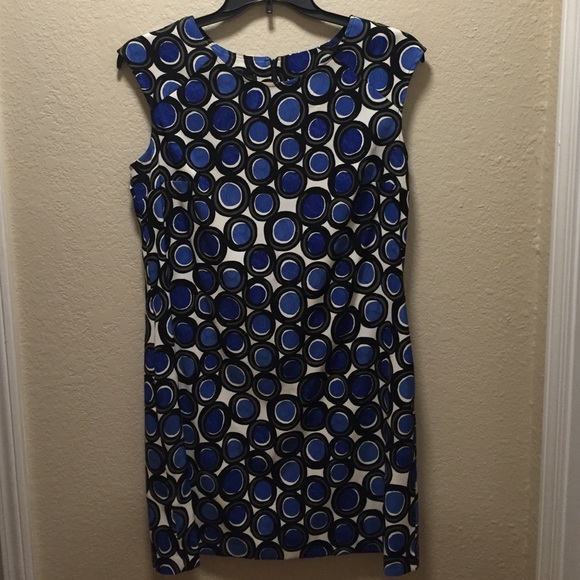 Polka dot shift dress