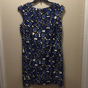 Polka dot shift dress