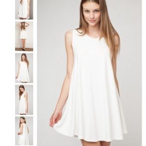 NWT Brandy Melville Alena trapeze dress white
