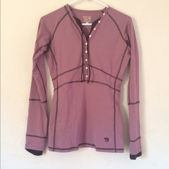 Mountain Hard Wear Long Sleeve Shirt- Soft Pink