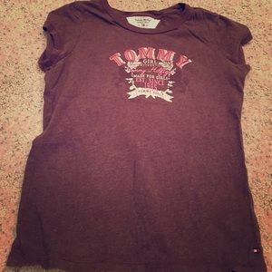 Tommy Hilfiger girls brown tee shirt