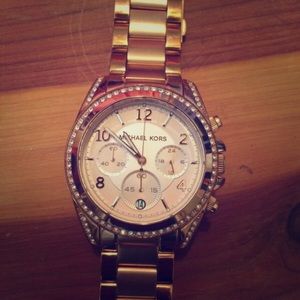 Rose gold Michael Kors watch
