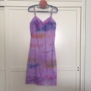 Hippy tie-dyed vintage slip dress. Size 36 (M/L)