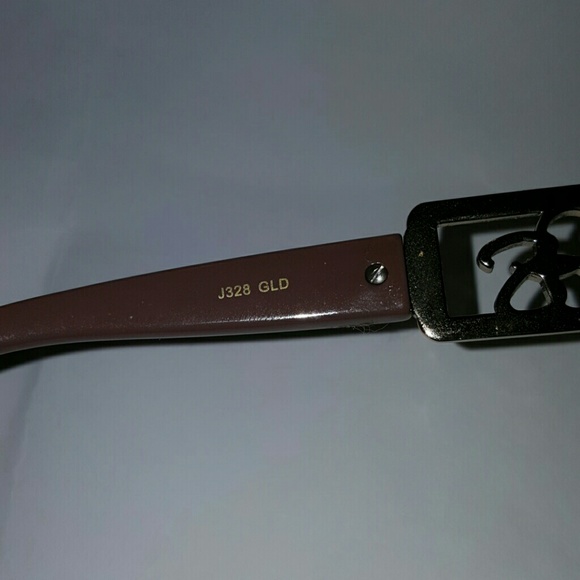 Jessica Simpson gold brown sunglasses