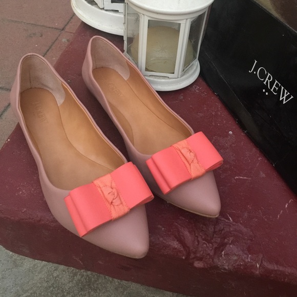 J. Crew bow flats 8.5
