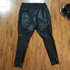 Torrid motorcycle pleather leggings