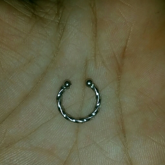 Faux septum nose ring