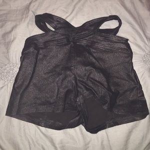 Lower on Ⓜ️‼️ Criss Cross Black Booty Shorts