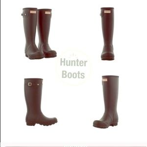 Black mid calf hunter boots, BRAND NEW. Authentic!