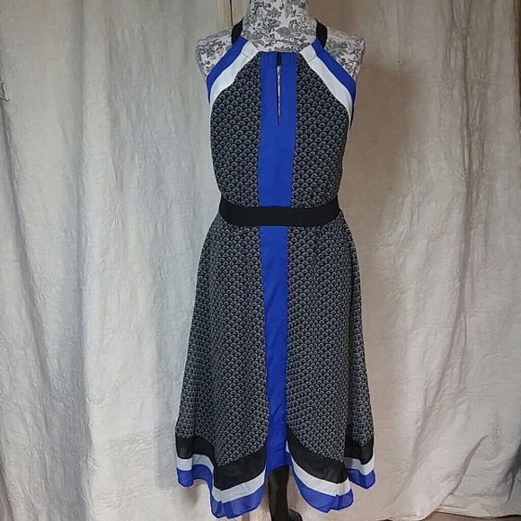 Ice Black Blue & White Dress - Picture 2 of 4
