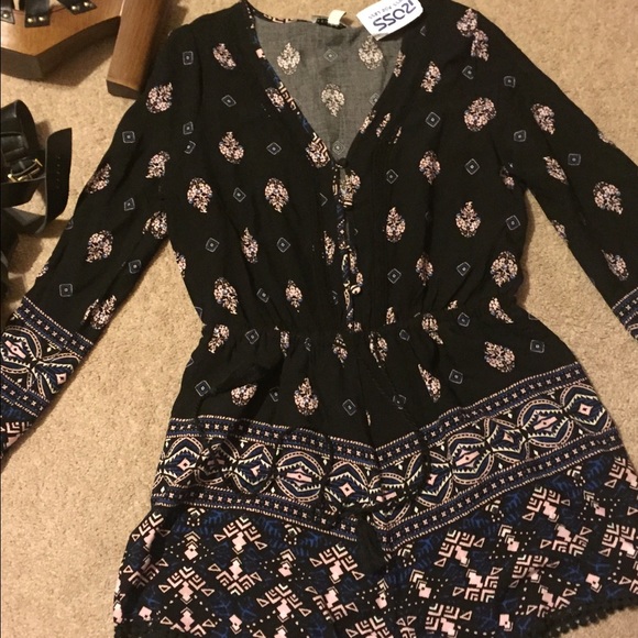 Long sleeved playsuit