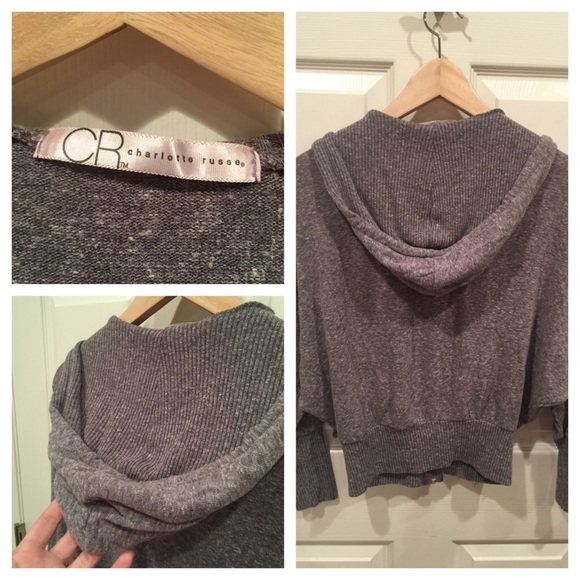 Cute Gray Charlotte Russe Hoodie - Picture 3 of 3