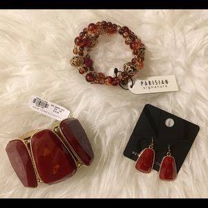 Bracelets and matching earring.