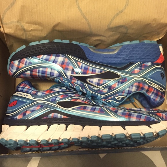 Brooks adrenaline plaid Clearance