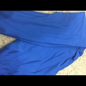 Lularoe bright blue solid leggings TC
