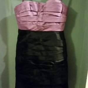 BCBG Max Azria Bodycon strapless satin dress