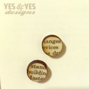 Made From Books Earrings