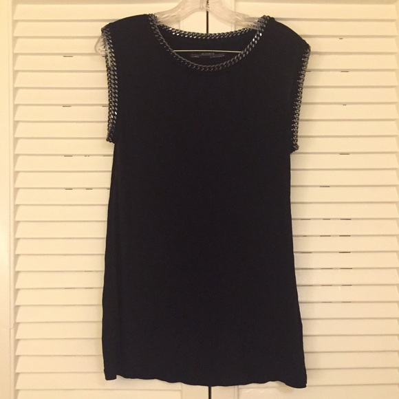 allsaints shirt w/ chain