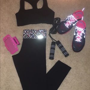 Pink Victoria's Secret reversible yoga pants!