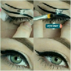 4 pcs Makeup Cat eye Smokey eye stencil eyeliner