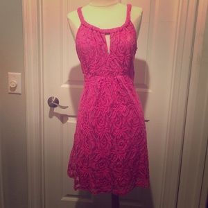INC pink lace dress size Large