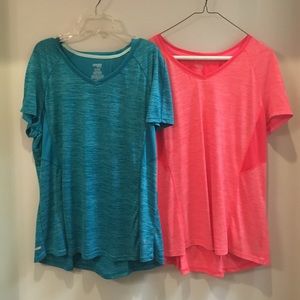 Work out semi-fitted short sleeve shirt