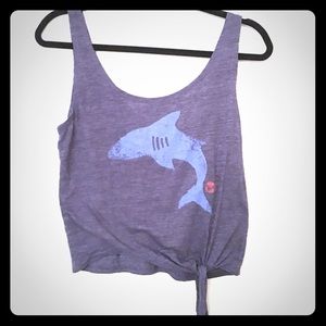 Shark week crop top