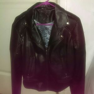 Vegan Leather Motorcycle Jacket
