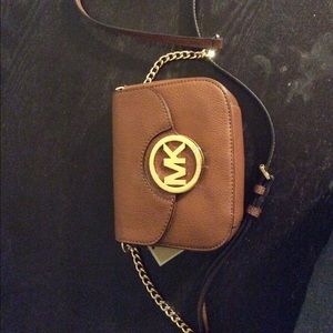 Michael Kors cross body leather bag