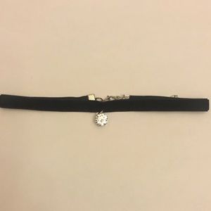 Black Velvet Choker with Charm