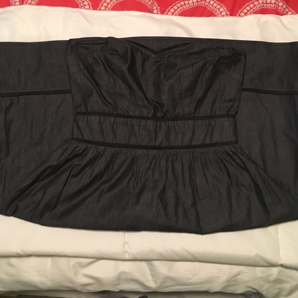Strapless Denim Mini - Picture 2 of 2