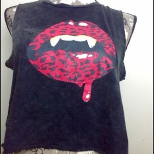 Under Star "Give Blood" Crop Top