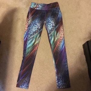 Wild print running pant