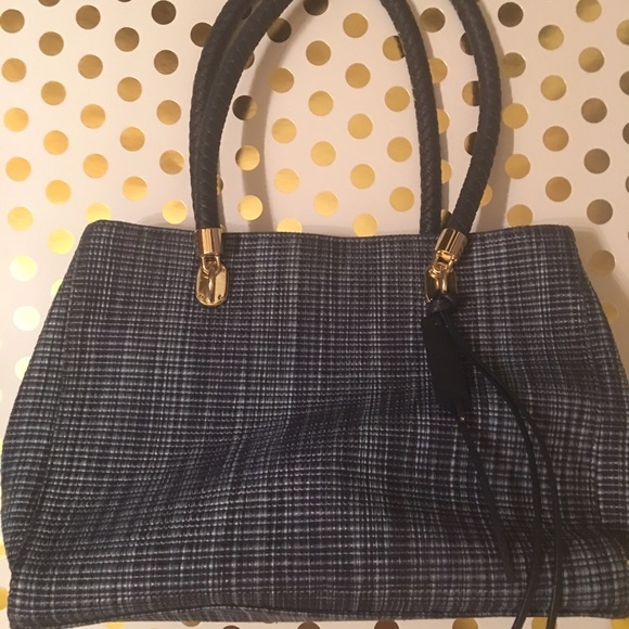 Genuine Cole Haan navy blue handbag.