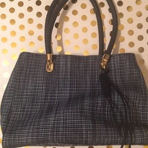 Genuine Cole Haan navy blue handbag.