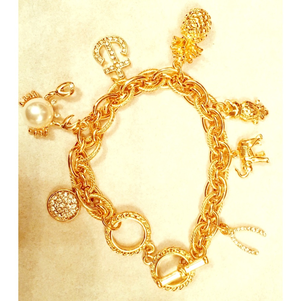 NWT Bella & Jack Gold Charm Bracelet