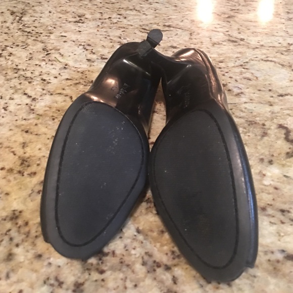 Liz Claiborne Flex Peep Toe Black Heels - Picture 4 of 4
