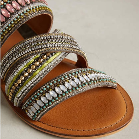 HP⭐️anthropologie Jasper & Jeera Azille Slides - Picture 2 of 4