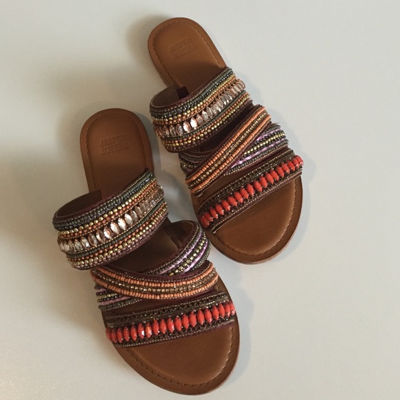 HP⭐️anthropologie Jasper & Jeera Azille Slides - Picture 3 of 4